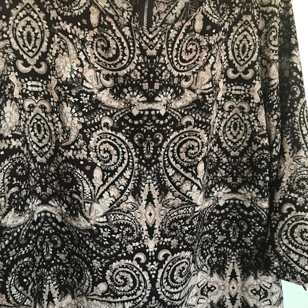 Cynthia Rowley Paisley Tunic Blouse - Size S - Picture 3 of 11